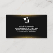 メイクアップアーティストブラシ |スパークル 名刺 (裏面)