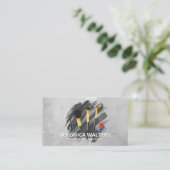 メイクアップアーティストブラシ |モダン | ロイヤリティカード (スタンド正面)