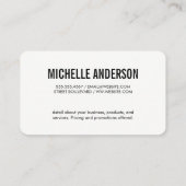 メイクアップアーティストブラシ | 重複文字 名刺 (裏面)