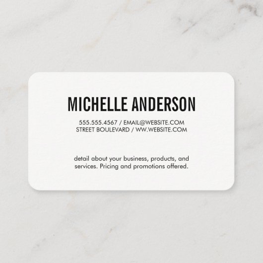 メイクアップアーティストブラシ | 重複文字 名刺 (裏面)