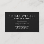メイクアップアーティストブラックドリップルックス 名刺