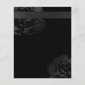 メイクアップアーティストブラックフローラ美しいサロンパンフレット チラシ (裏面)