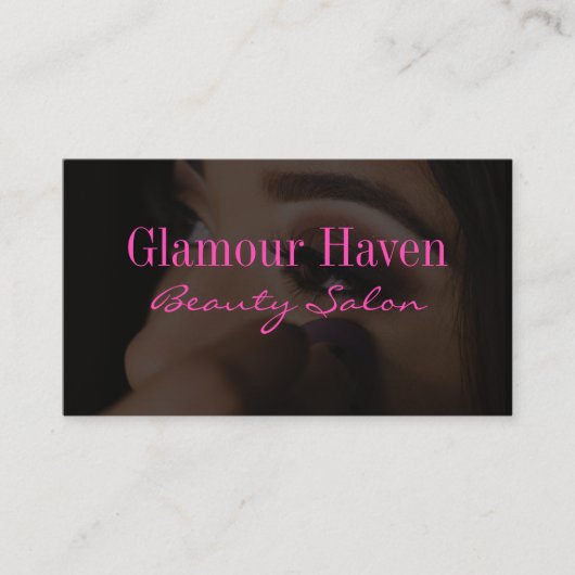 メイクアップアーティストブラック 名刺 (正面)