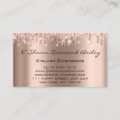 メイクアップアーティストブラッシュ紙吹雪金ゴールド 名刺 (裏面)