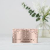 メイクアップアーティストブラッシュ紙吹雪金ゴールド 名刺 (スタンド正面)