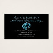 メイクアップアーティストブルーブラックグリッターリップゼブラプリント (裏面)