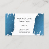 メイクアップアーティストブルー 名刺 (裏面)