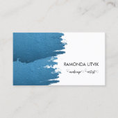 メイクアップアーティストブルー 名刺 (正面)