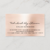 メイクアップアーティストブロウアイラッシュスキニーバラ 名刺 (裏面)