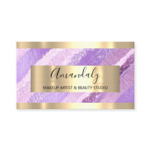 メイクアップアーティストブロガーのインフルエンサー紫ストローク