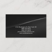 メイクアップアーティストプロフェッショナルグレイ名刺 名刺 (裏面)