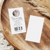 メイクアップアーティストプロフェッショナルスキャン可能QRコード 名刺