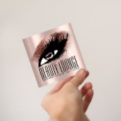 メイクアップアーティストヘアアイラッシュルクスバラプロフェッショナル スクエア名刺