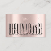 メイクアップアーティストヘアアイラッシュワックスバラプロフェッショナル 名刺 (正面)