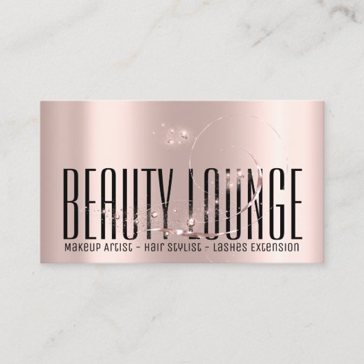 メイクアップアーティストヘアアイラッシュワックスバラプロフェッショナル 名刺 (正面)