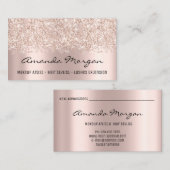 メイクアップアーティストヘアサロンまつげインフルエンサーバラ 名刺 (正面/裏面)