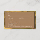 メイクアップアーティストヘアサロングリッターギフトカード 名刺 (裏面)