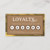 メイクアップアーティストヘアサロングリッターLoyaly Card 名刺 (裏面)