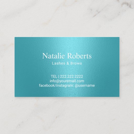 メイクアップアーティストヘアサロンターコイズドリップスロイヤリティ ロイヤリティカード (裏面)