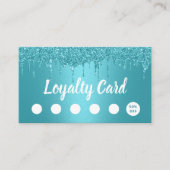 メイクアップアーティストヘアサロンターコイズドリップスロイヤリティ ロイヤリティカード (正面)