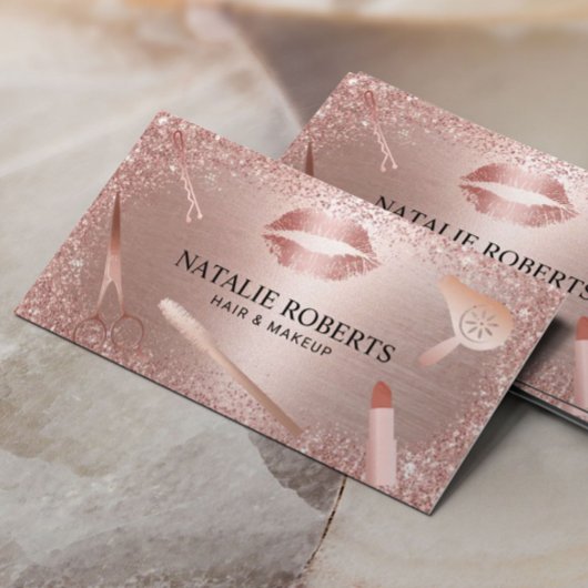 メイクアップアーティストヘアサロンバラ金ゴールドアポイントメント 予約カード