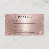 メイクアップアーティストヘアサロンバラ金ゴールドアポイントメント 予約カード (裏面)