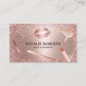 メイクアップアーティストヘアサロンバラ金ゴールドアポイントメント 予約カード (正面)