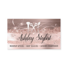 メイクアップアーティストヘアサロンラッシュロゴまつ毛バラ