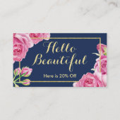 メイクアップアーティストヘアサロンヴィンテージフローラ紹介 紹介カード (正面)