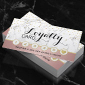 メイクアップアーティストヘアサロン大理石バラ金ゴールドロイヤリティ ロイヤリティカード