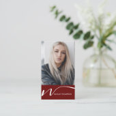 メイクアップアーティストヘアスタイリスト爪、 ネイルテック美しいサロン 名刺 (スタンド正面)