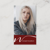 メイクアップアーティストヘアスタイリスト爪、 ネイルテック美しいサロン 名刺 (正面)