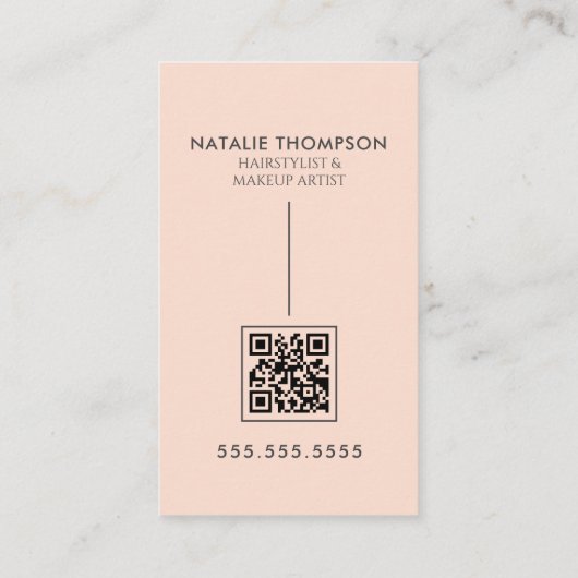 メイクアップアーティストヘアスタイリスト爪、 ネイルテック美しいサロン 名刺 (裏面)