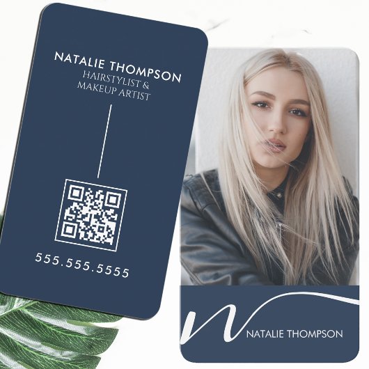 メイクアップアーティストヘアスタイリスト爪、 ネイルテック美しいサロン 名刺