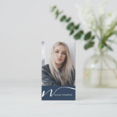 メイクアップアーティストヘアスタイリスト爪、 ネイルテック美しいサロン 名刺 (スタンド正面)