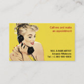 メイクアップアーティストヘア爪、 ネイル名刺 名刺 (正面)