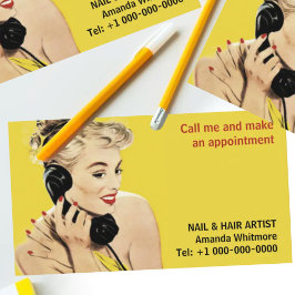 メイクアップアーティストヘア爪、 ネイル名刺 名刺
