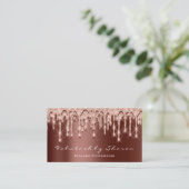 メイクアップアーティストヘア3Dエフェクトグリッタードリップブロンズ 名刺 (スタンド正面)