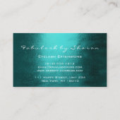 メイクアップアーティストヘア3Dエフェクトドリップバラブラック 名刺 (裏面)