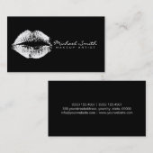 メイクアップアーティストホワイトリップ 名刺 (正面/裏面)