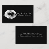 メイクアップアーティストホワイトリップ 名刺 (正面/裏面)