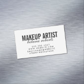 メイクアップアーティストミニマリスト/ (黒/白) マグネット名刺 (インサイチュ)