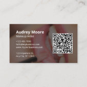 メイクアップアーティストミニマルエレガントリスト 名刺 (正面)