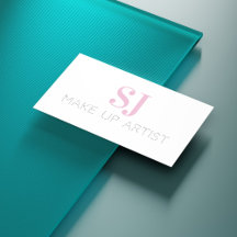 メイクアップアーティストミニマルモノグラムピンク