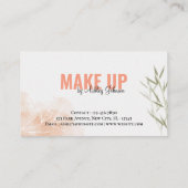 メイクアップアーティストミニマル竹スタイル 名刺 (裏面)