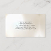 メイクアップアーティストメイクアップモダンクリーム色 名刺 (裏面)