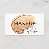 メイクアップアーティストモダンタイポグラフィ 名刺 (正面)