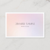 メイクアップアーティストモダンプロフェッショナルプレーン 名刺 (正面)