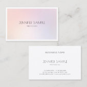 メイクアップアーティストモダンプロフェッショナルプレーン 名刺 (正面/裏面)