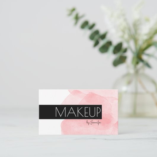 メイクアップアーティストモダンミニマリストのソーシャルメディアのアイコン 名刺 (スタンド正面)